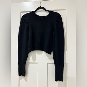 Wild Fable Black Cropped Sweater Size XS